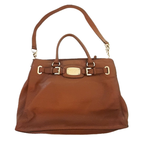 Michael Kors Hamilton East West Heritage Handbag in Cognac - Picture 2 of 10